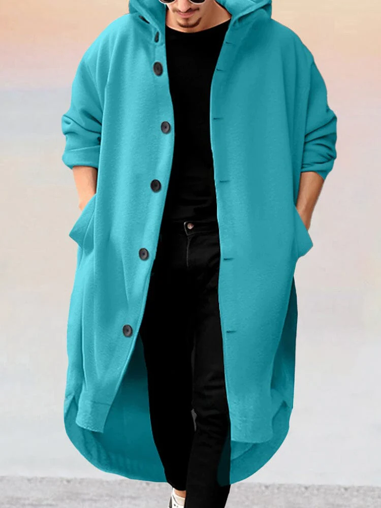 Stylish Long Hooded Outerwear - Image 8