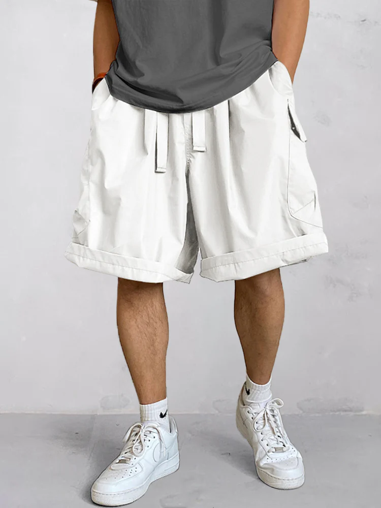Stylish Loose Fit Cargo Shorts - Image 3