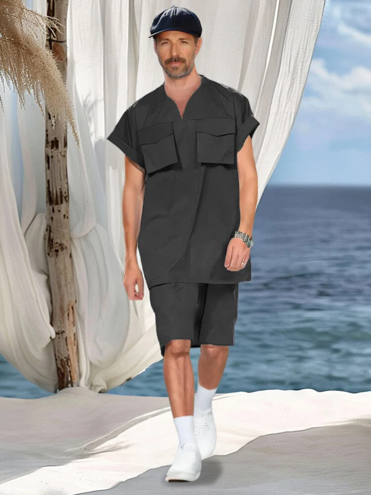Stylish Loose Fit Shorts Set - Image 2