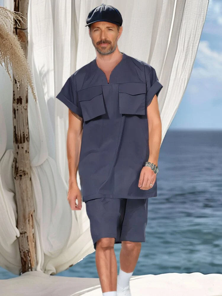 Stylish Loose Fit Shorts Set - Image 3