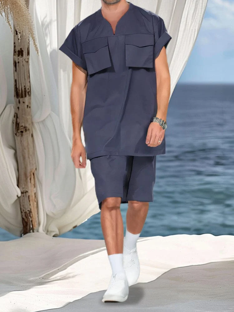 Stylish Loose Fit Shorts Set - Image 4