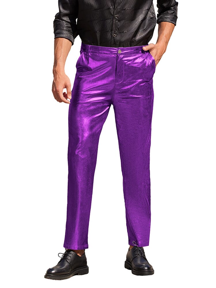 Stylish Metallic Shiny Pants - Image 10
