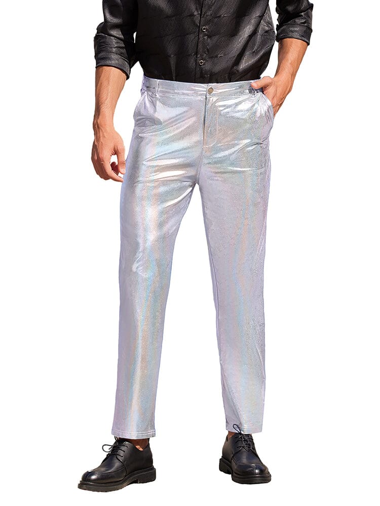 Stylish Metallic Shiny Pants - Image 11