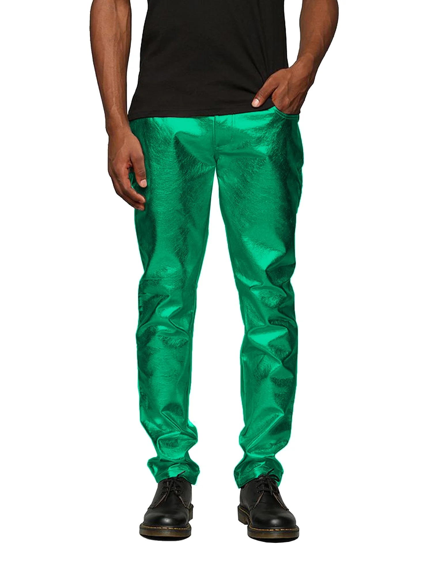 Stylish Metallic Shiny Pants - Image 12