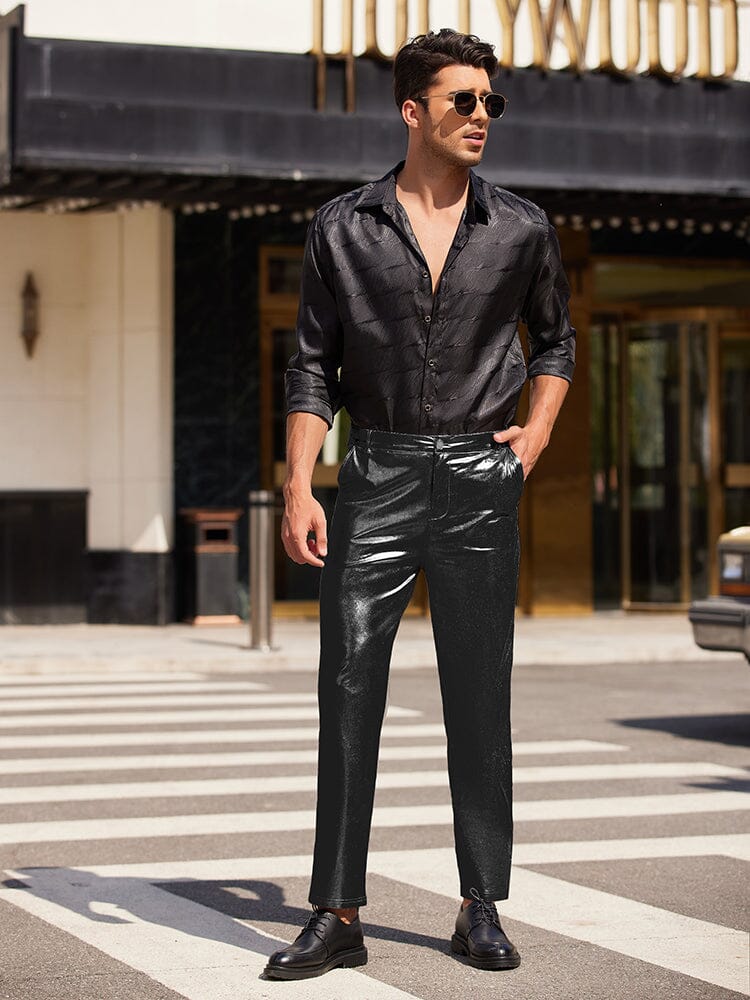 Stylish Metallic Shiny Pants - Image 14