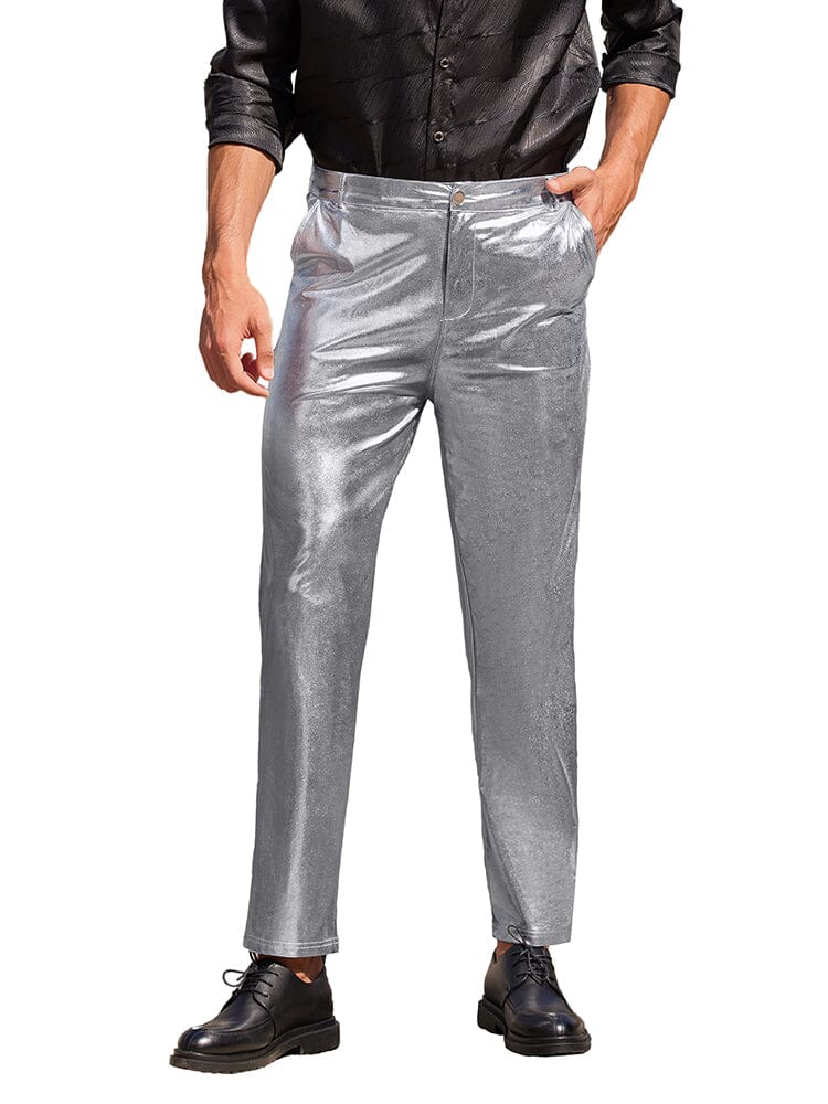 Stylish Metallic Shiny Pants - Image 7