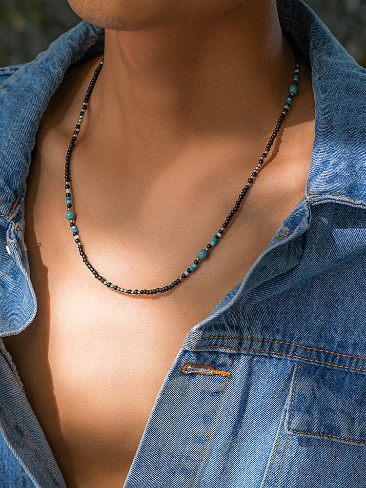 Stylish Mixed Beaded Necklace - Image 5