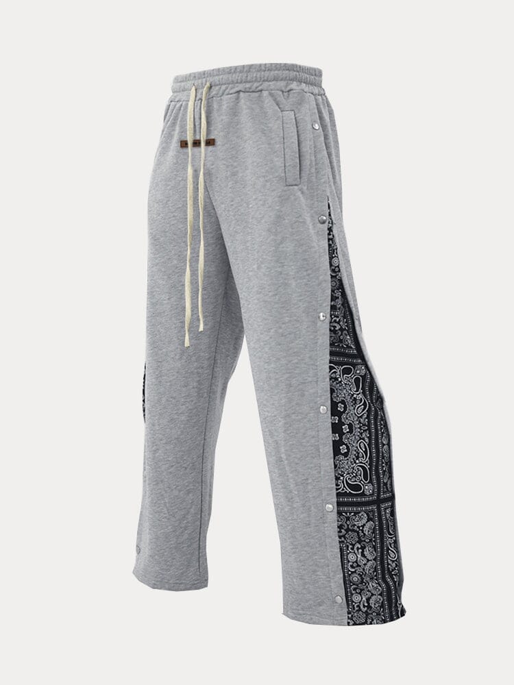 Stylish Paisley Splicing Sweatpants - Image 7