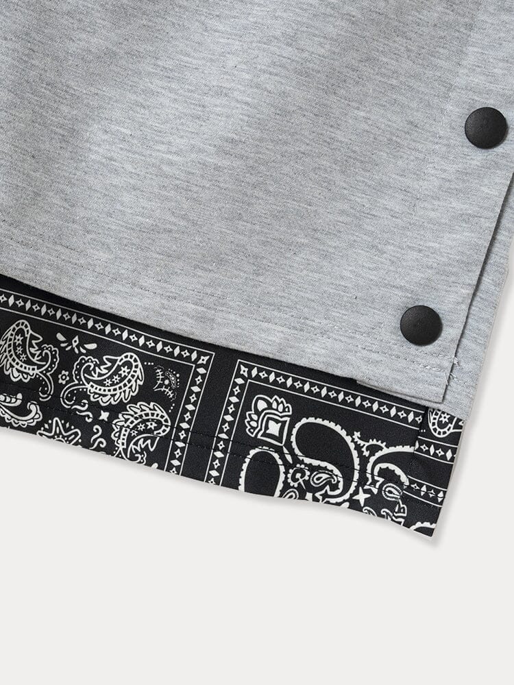 Stylish Paisley Trim Shorts - Image 7
