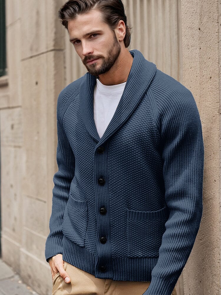 Stylish Regular Fit Knit Cardigan - Image 3