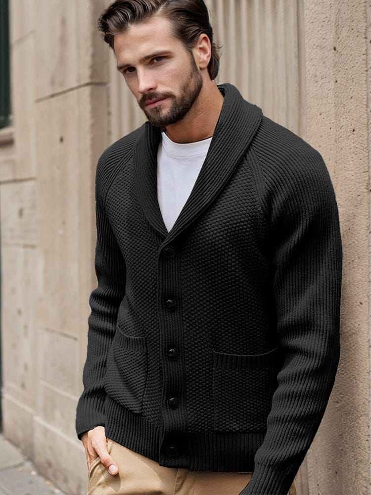 Stylish Regular Fit Knit Cardigan - Image 4