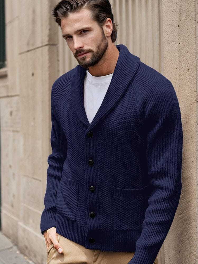 Stylish Regular Fit Knit Cardigan - Image 5
