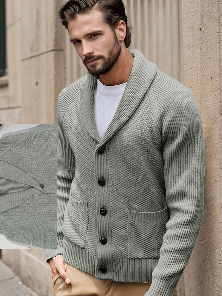 Stylish Regular Fit Knit Cardigan - Image 6
