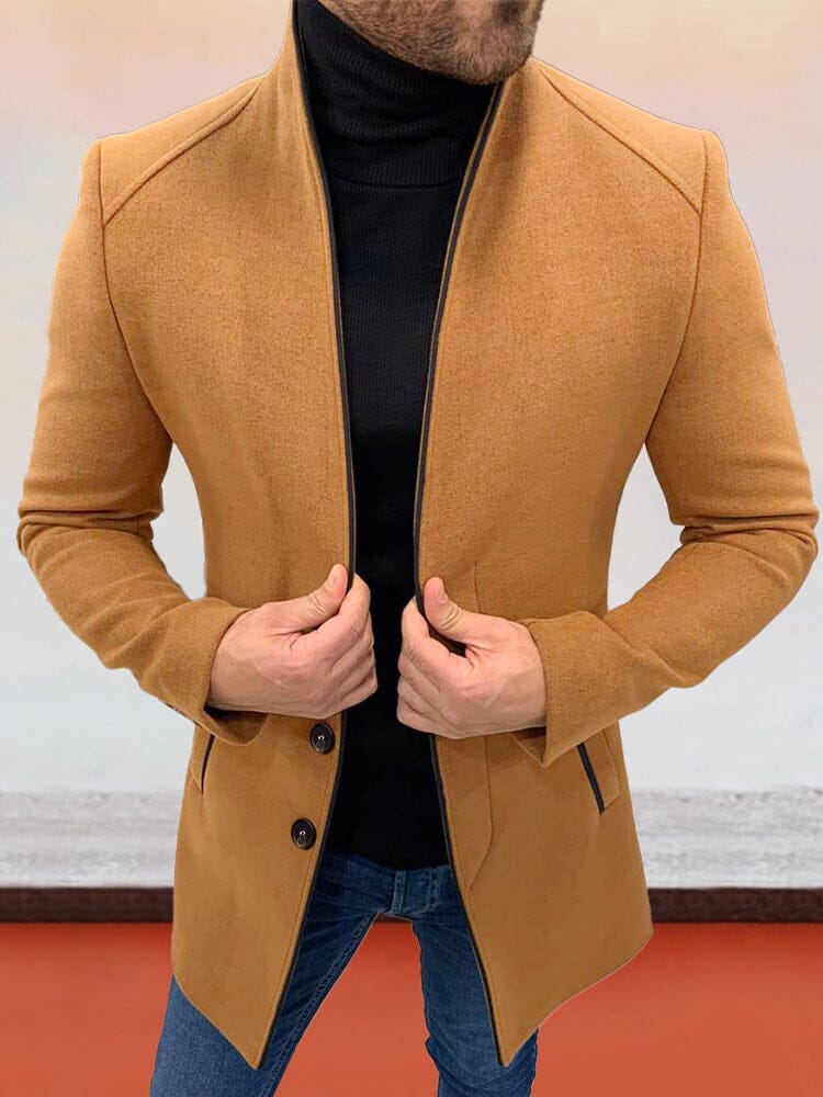Stylish Single Breasted Tweed Coat - Image 5