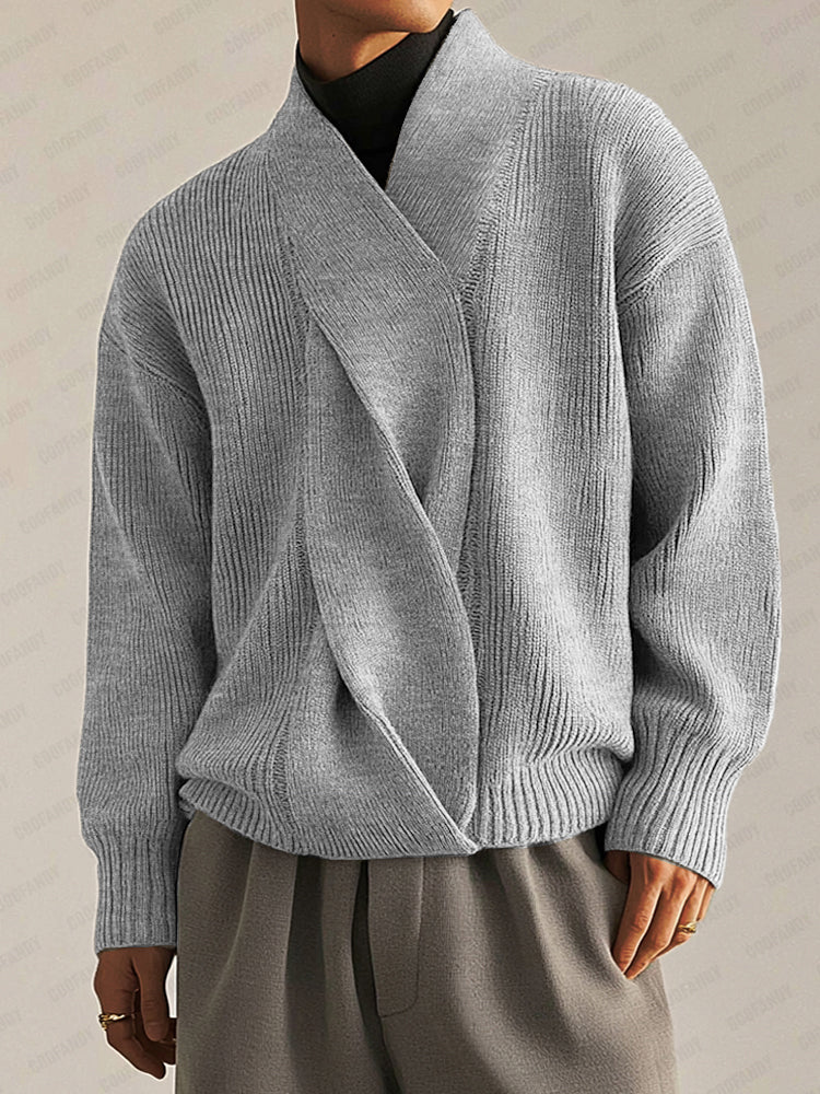 Stylish Soft Twist Design Sweater - Image 3