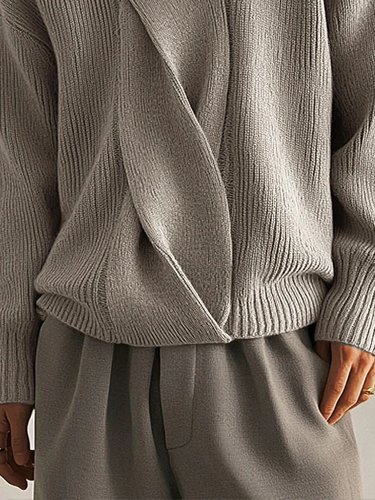 Stylish Soft Twist Design Sweater - Image 6