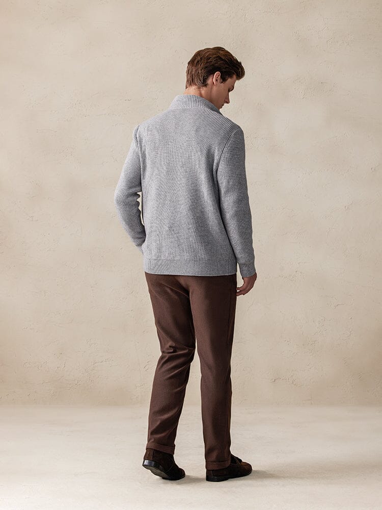 Stylish Solid Color Sweater - Image 10