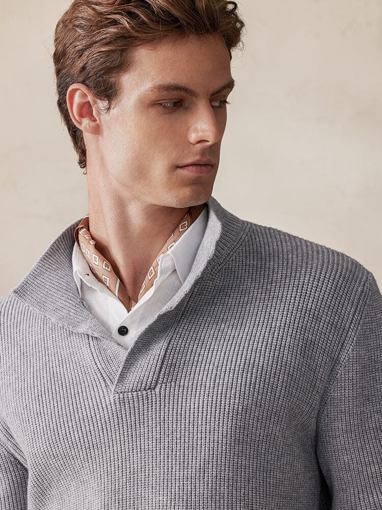 Stylish Solid Color Sweater - Image 11