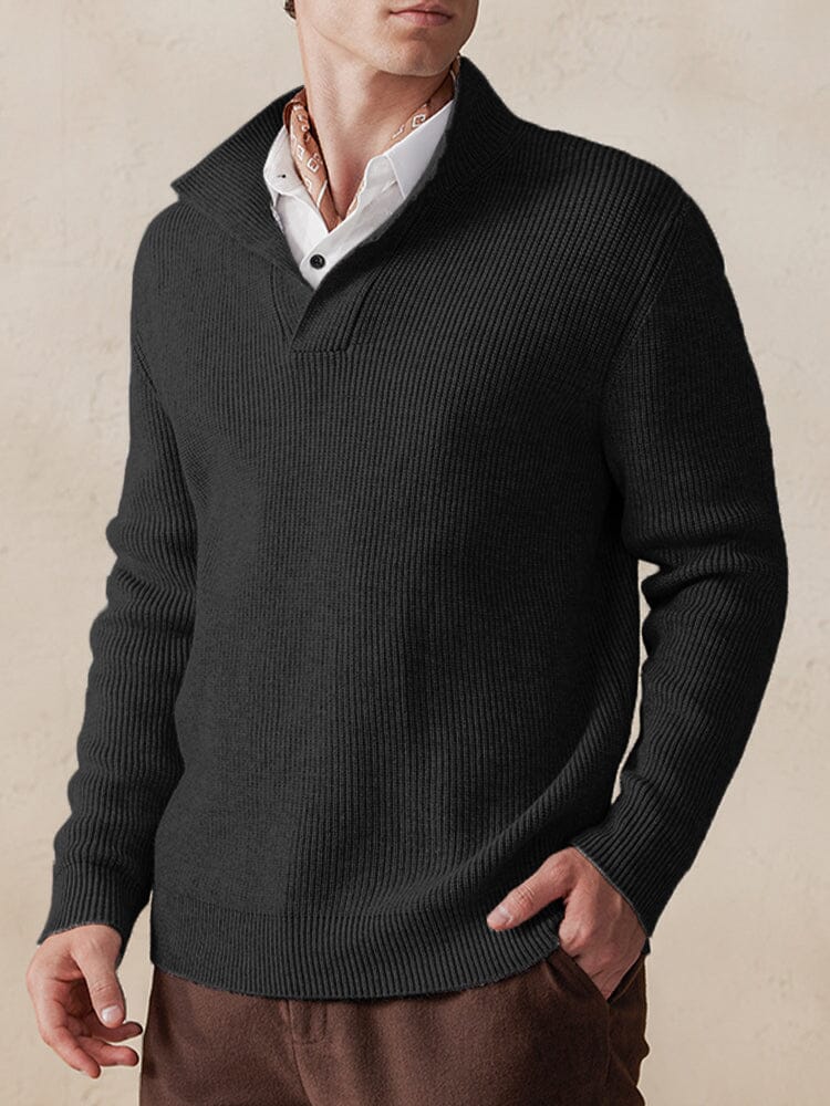 Stylish Solid Color Sweater - Image 4