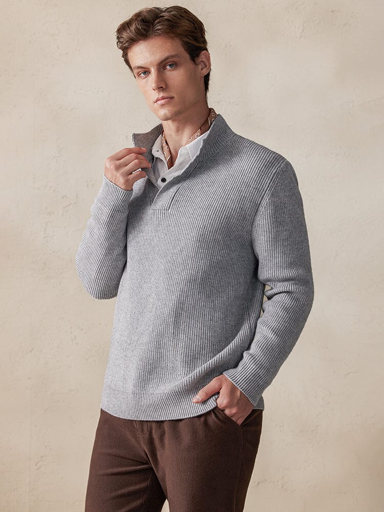 Stylish Solid Color Sweater - Image 6
