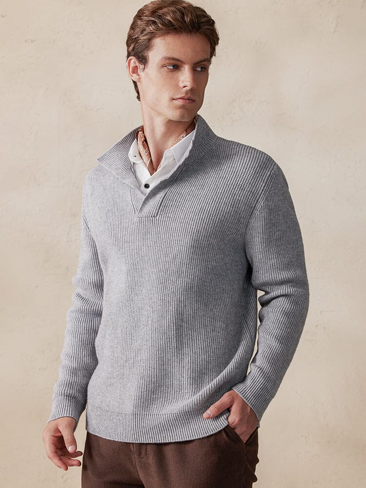 Stylish Solid Color Sweater - Image 8