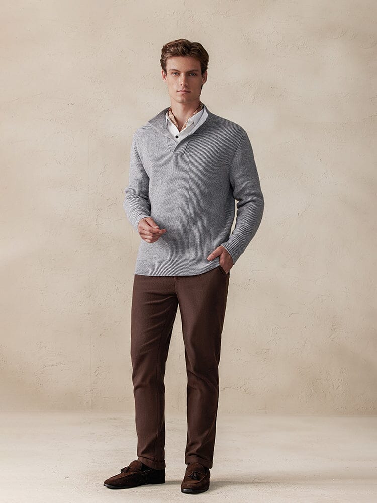 Stylish Solid Color Sweater - Image 9