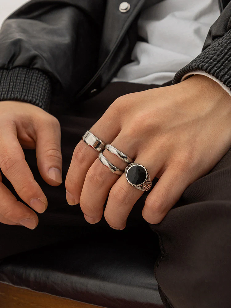 Stylish Streetstyle Alloy 4 PCS Ring Set - Image 9