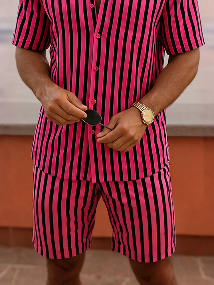 Stylish Stripe Pattern Summer Outfit - Image 4