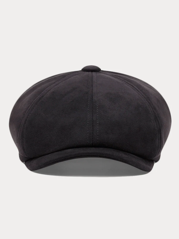 Stylish Suede Newsboy Cap - Image 8