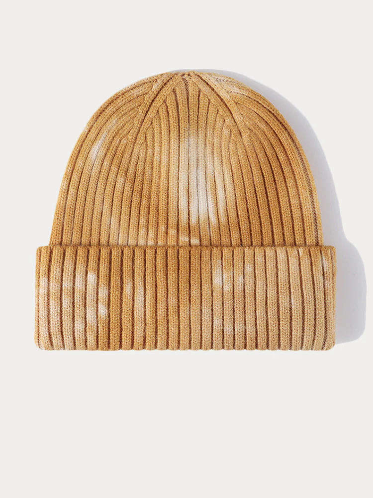 Stylish Tie-Dye Style Knit Beanie - Image 6