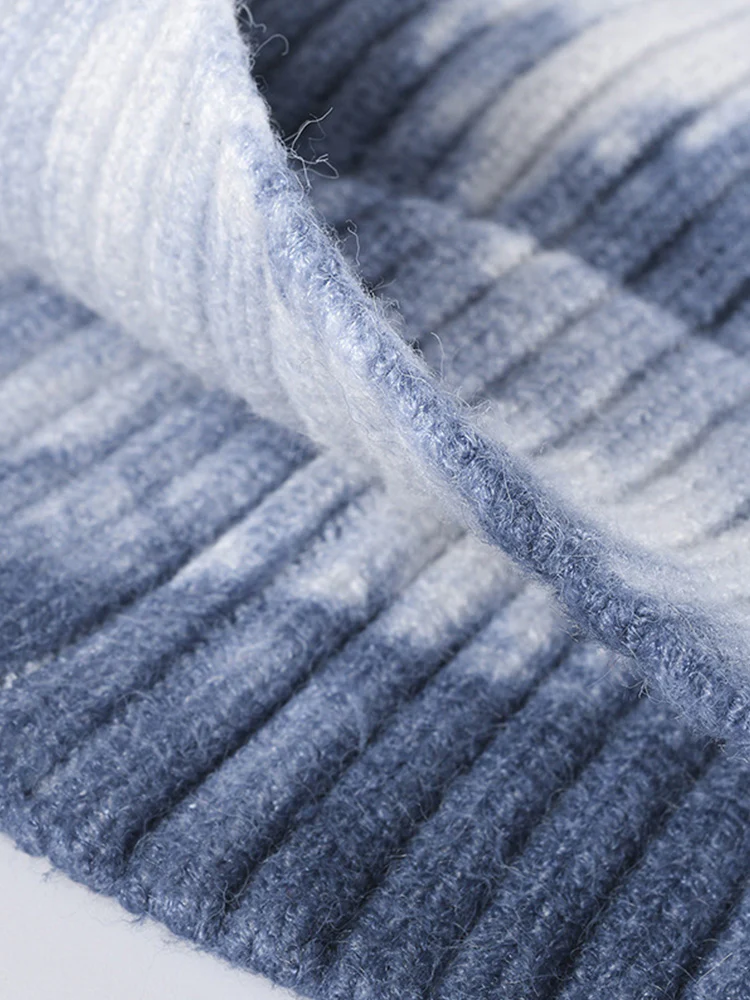 Stylish Tie-Dye Style Knit Beanie - Image 7