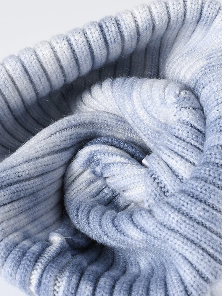 Stylish Tie-Dye Style Knit Beanie - Image 8