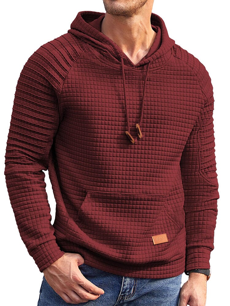 Stylish Waffle Knit Hoodie (US Only) - Image 6