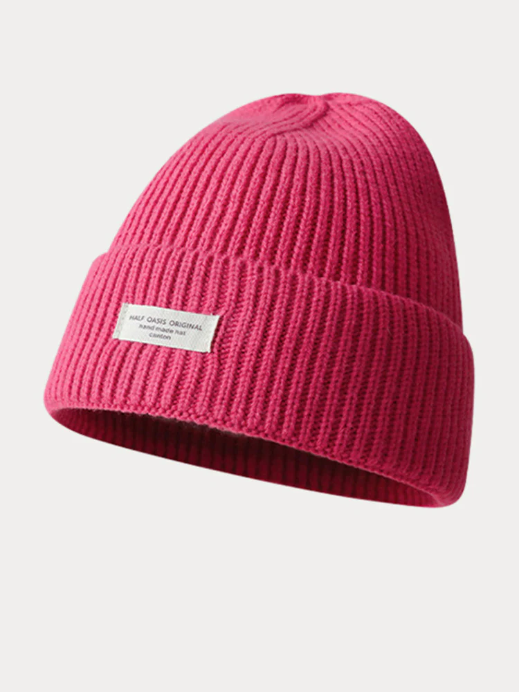 Stylish Warm Label Knit Beanie - Image 11