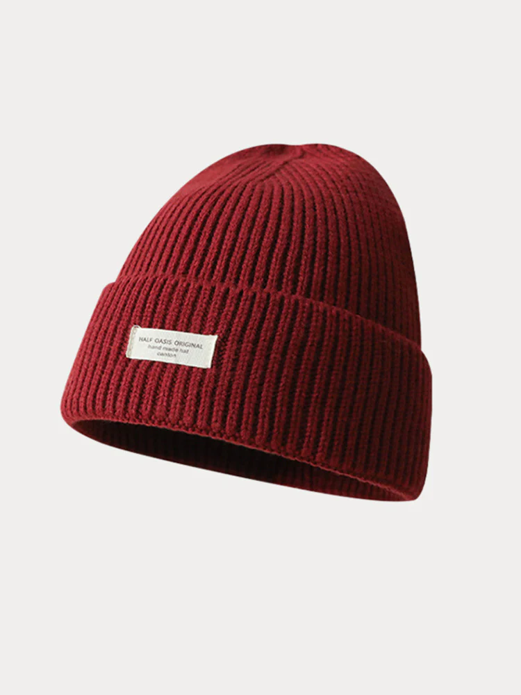 Stylish Warm Label Knit Beanie - Image 12
