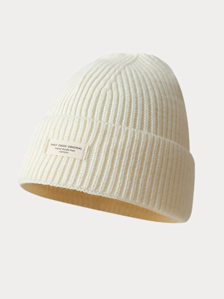 Stylish Warm Label Knit Beanie - Image 13
