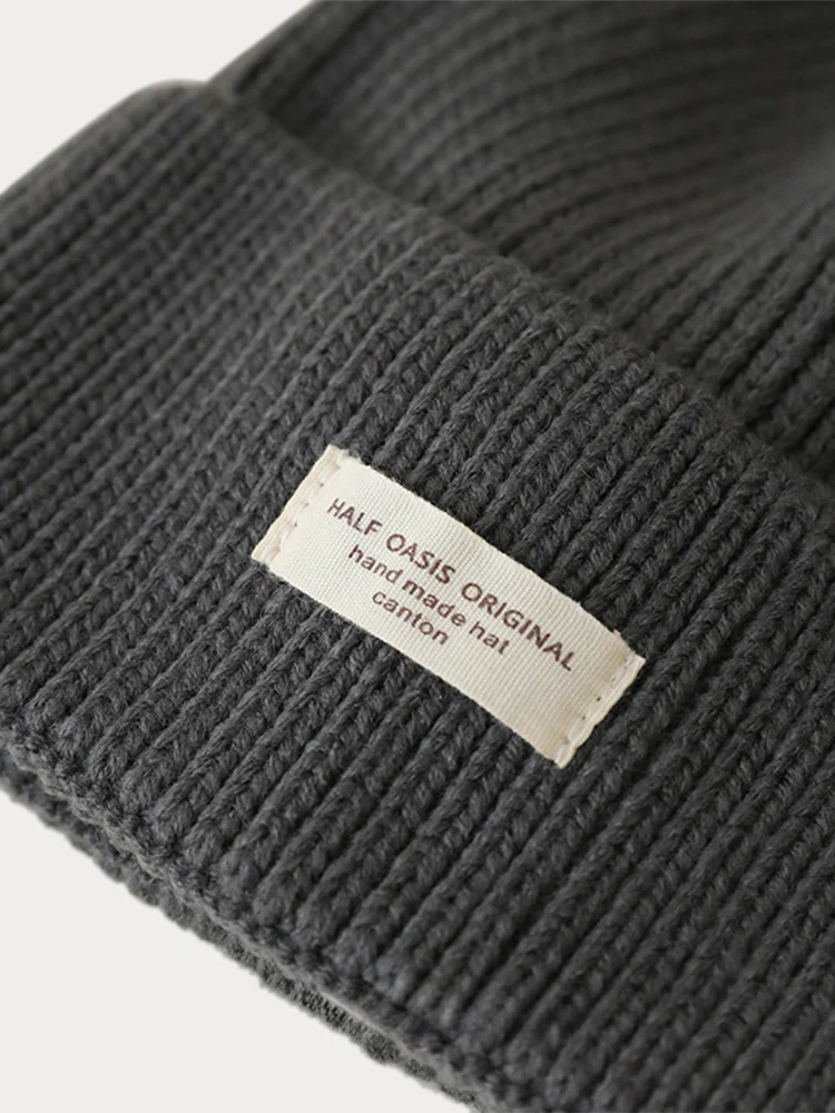 Stylish Warm Label Knit Beanie - Image 15