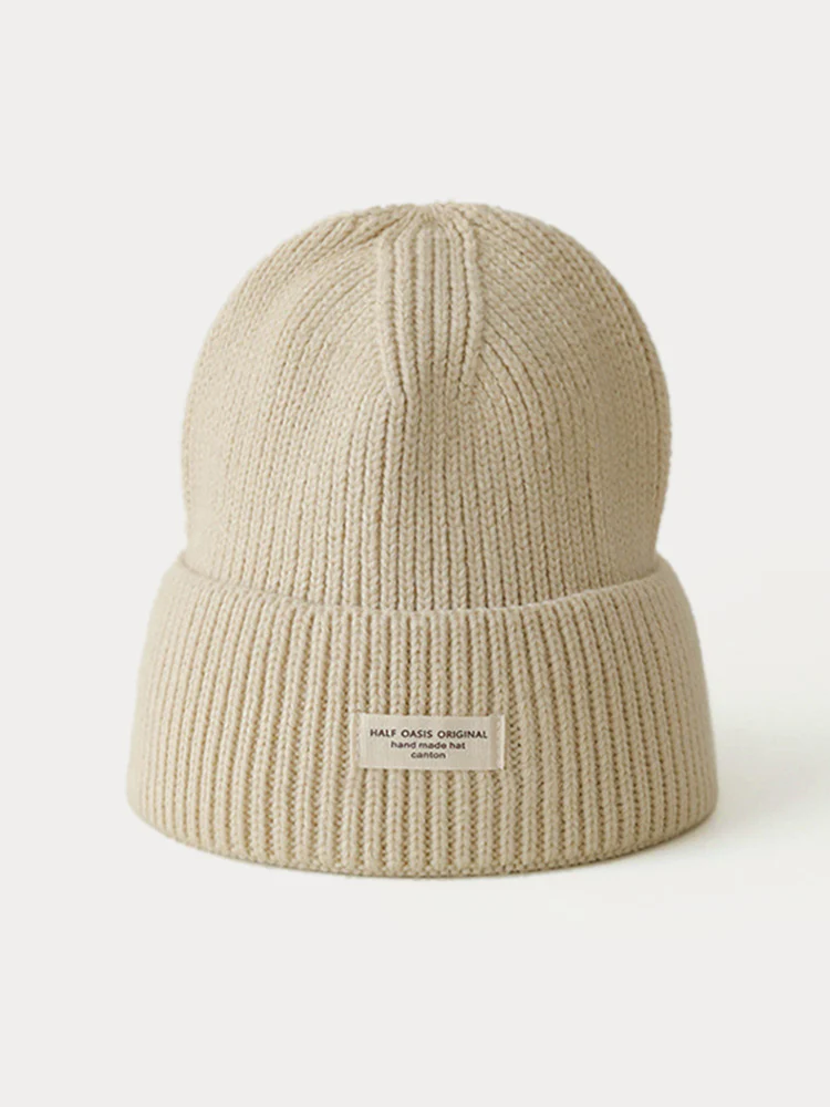 Stylish Warm Label Knit Beanie - Image 17
