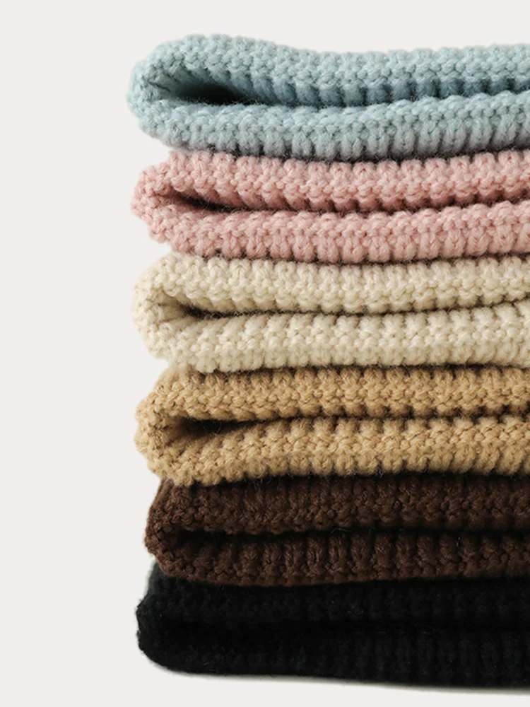 Stylish Warm Label Knit Beanie - Image 19