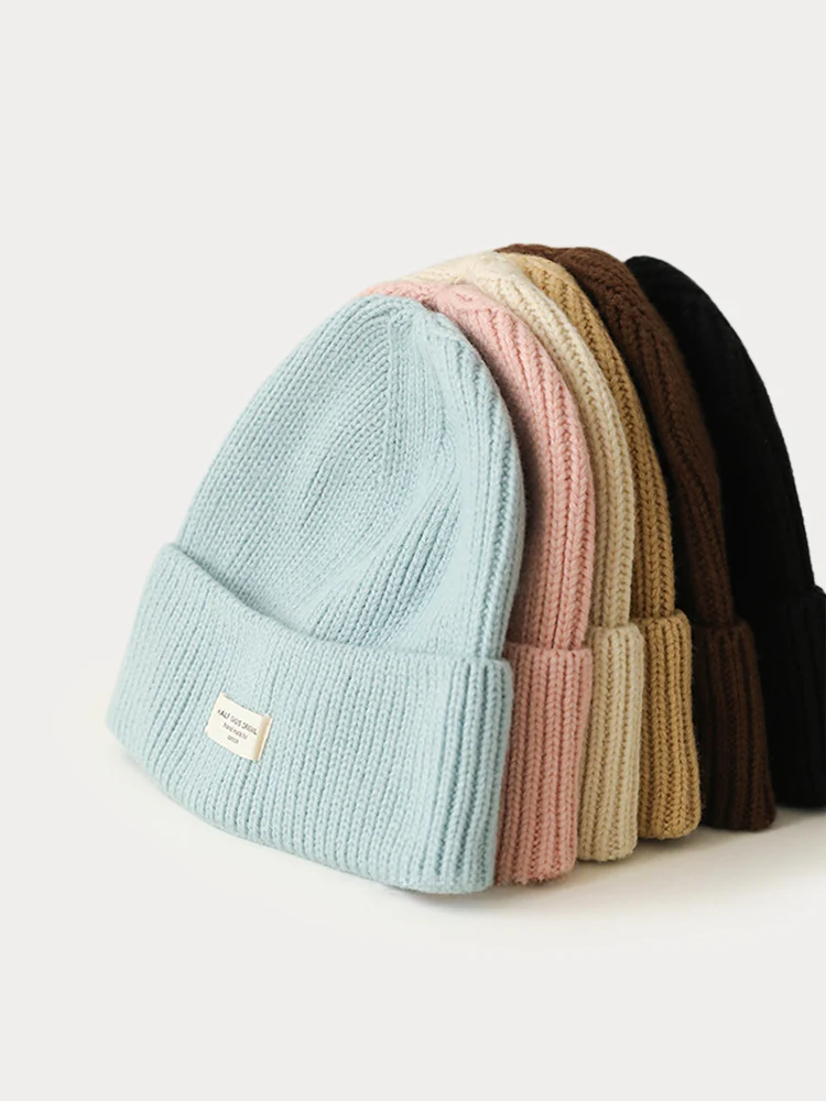 Stylish Warm Label Knit Beanie - Image 20