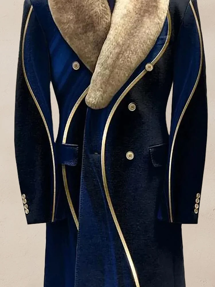 Stylish Windproof Fur Collar Coat - Image 3