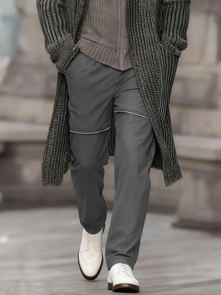 Stylish Zip Decoration Casual Pants