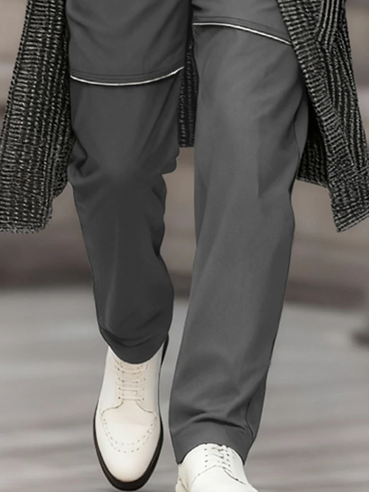 Stylish Zip Decoration Casual Pants - Image 4