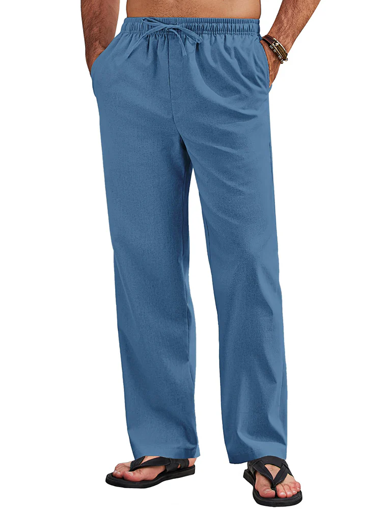 Sumer Linen Blend Beach Yoga Trousers (US Only) - Image 10