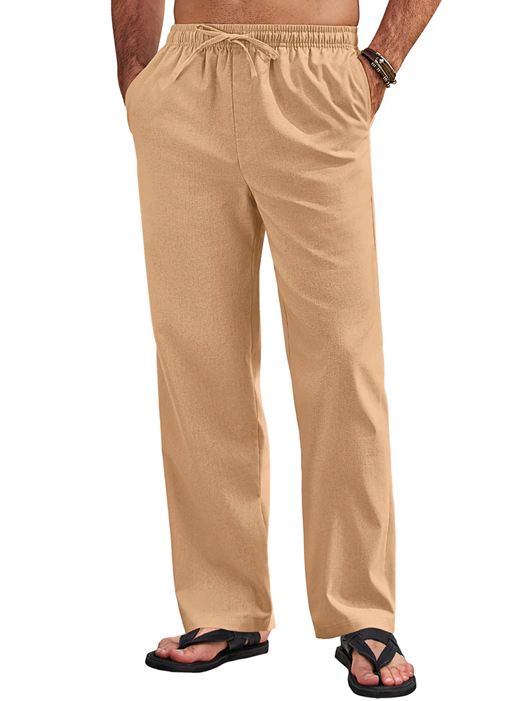 Sumer Linen Blend Beach Yoga Trousers (US Only) - Image 11