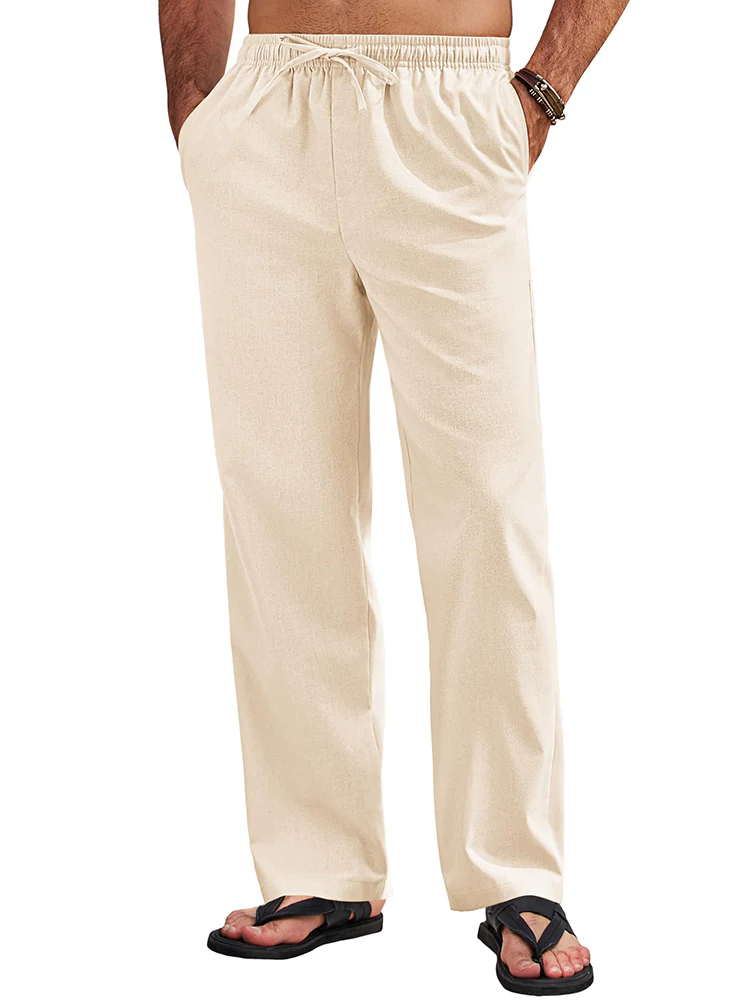 Sumer Linen Blend Beach Yoga Trousers (US Only) - Image 12