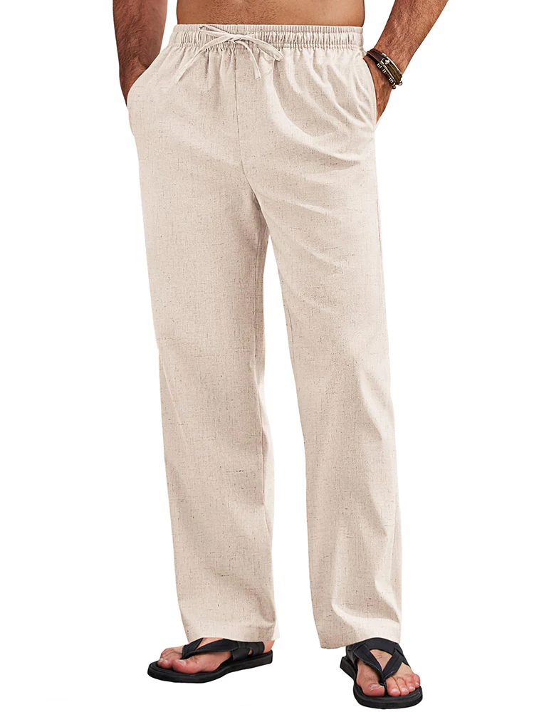 Sumer Linen Blend Beach Yoga Trousers (US Only) - Image 13