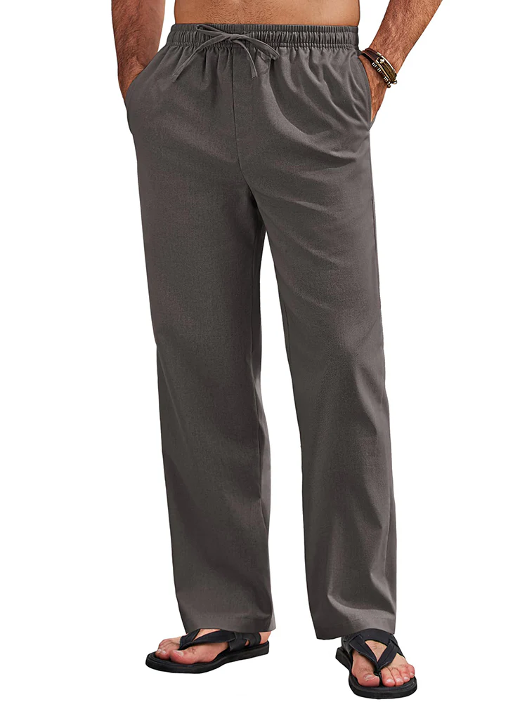 Sumer Linen Blend Beach Yoga Trousers (US Only) - Image 14