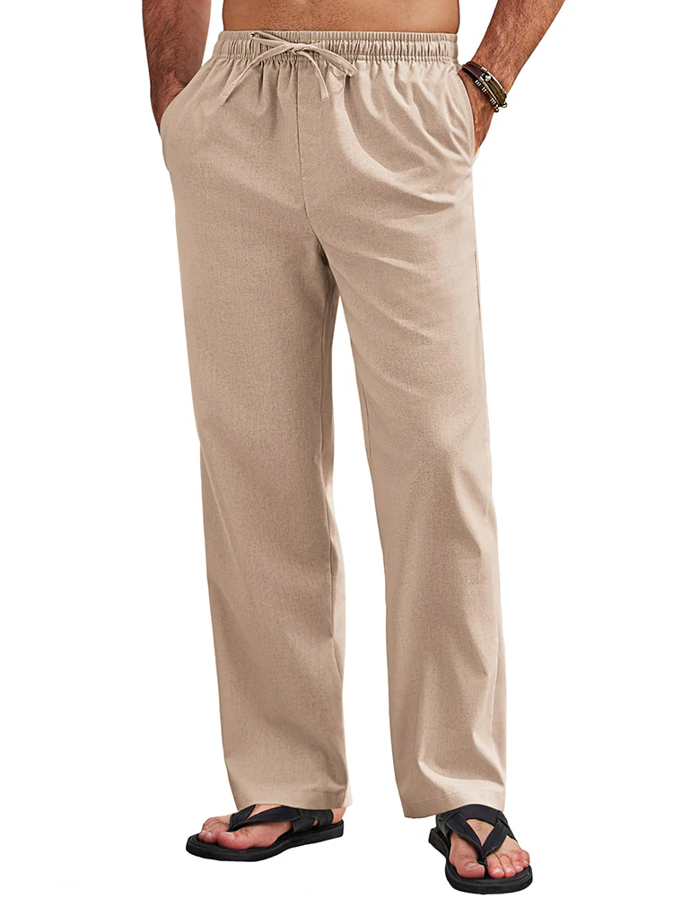 Sumer Linen Blend Beach Yoga Trousers (US Only) - Image 15