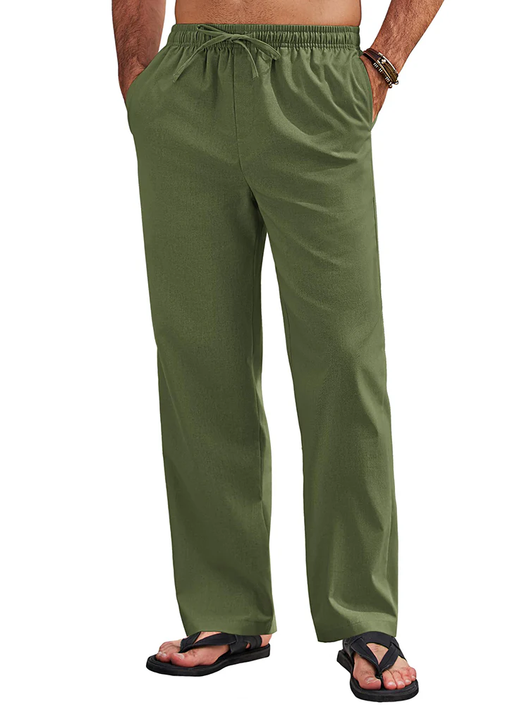 Sumer Linen Blend Beach Yoga Trousers (US Only) - Image 16
